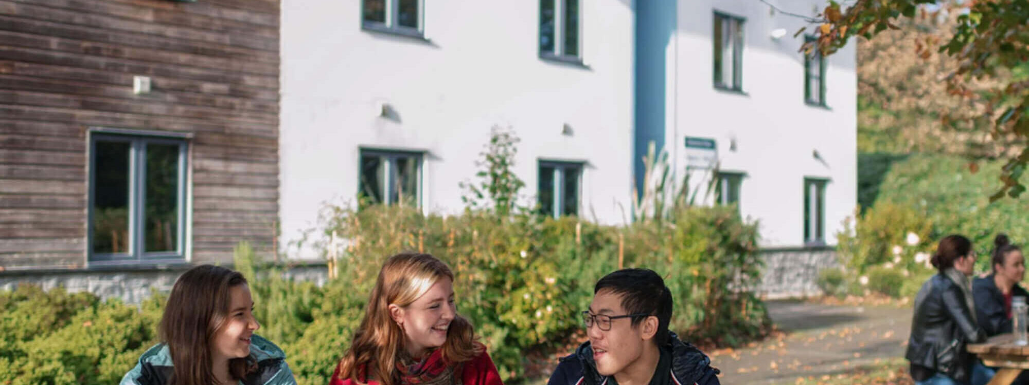 Students on Penryn Campus.