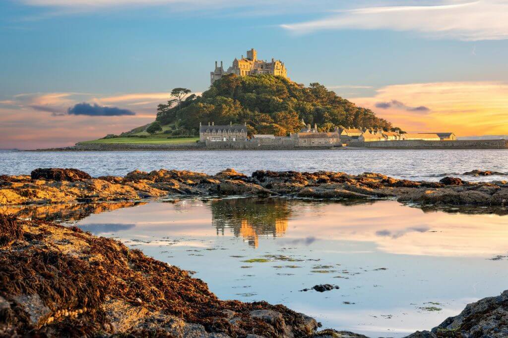 St Michael's Mount at sunset