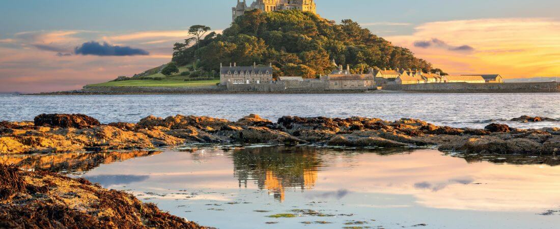 St Michael's Mount at sunset