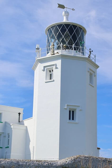 The lighthouse at Lizard Point.