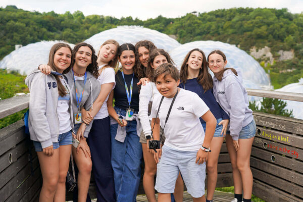 Language Tree Junior Summer School group at The Eden Project