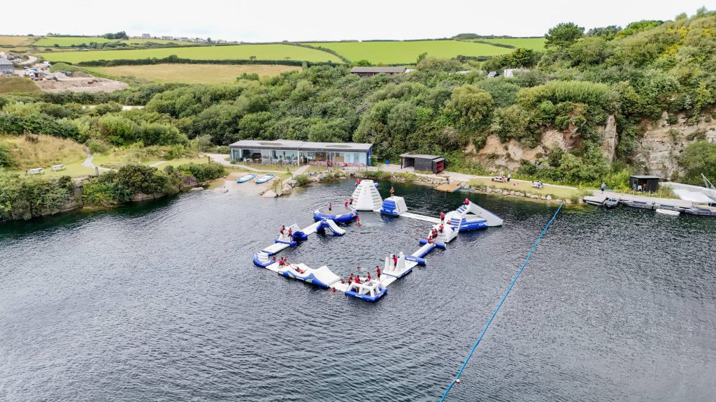 Luftaufnahme des Kernow Adventure Park