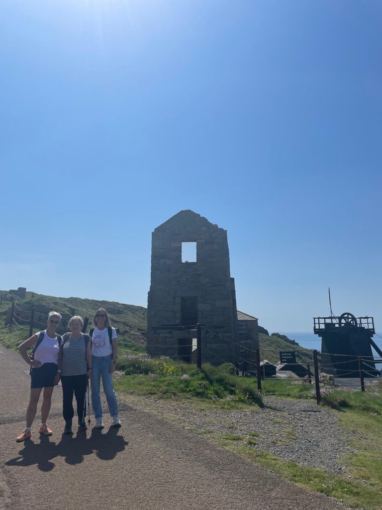 Language Tree students at Levant Mine and Beam Engine