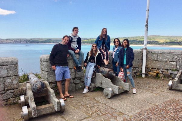 Teens and staff at St Michaels Mount.