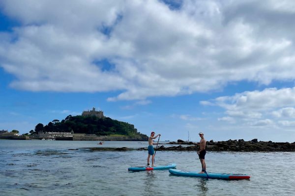 Paddleboards in Mount's Bay.