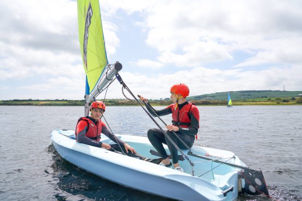 Sailing on Stithians Lake