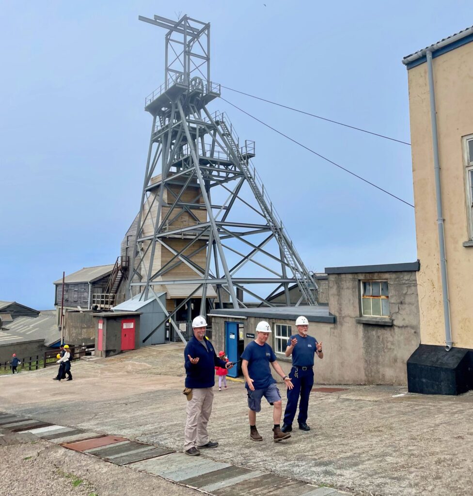 Old miners from Geevor giving a guided tour