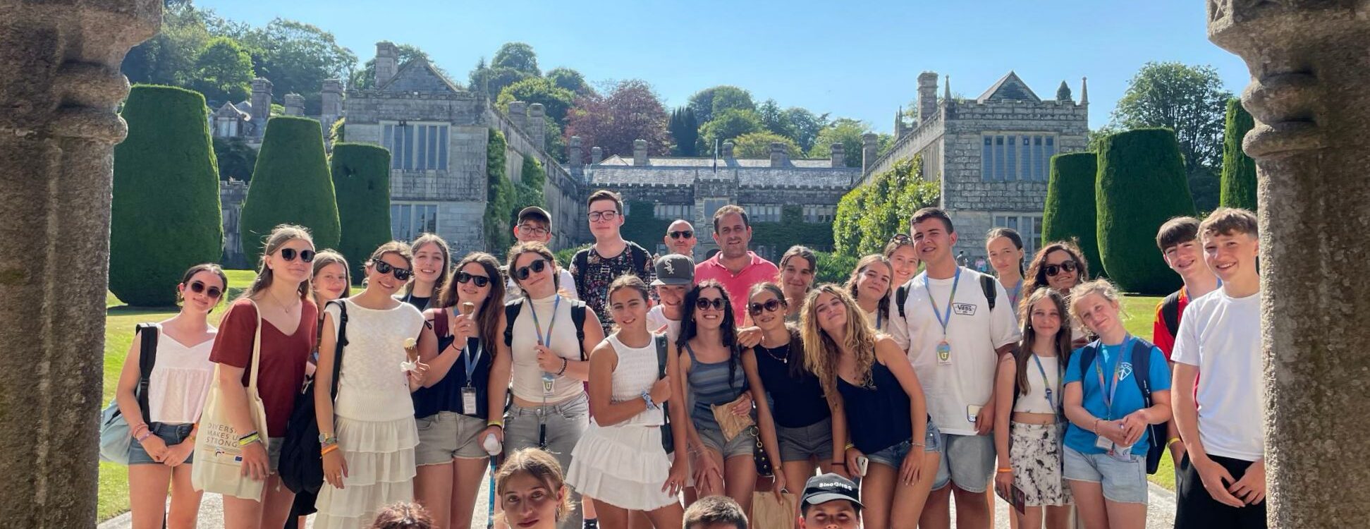 Summer School students enjoying an excursion at Lanhydrock